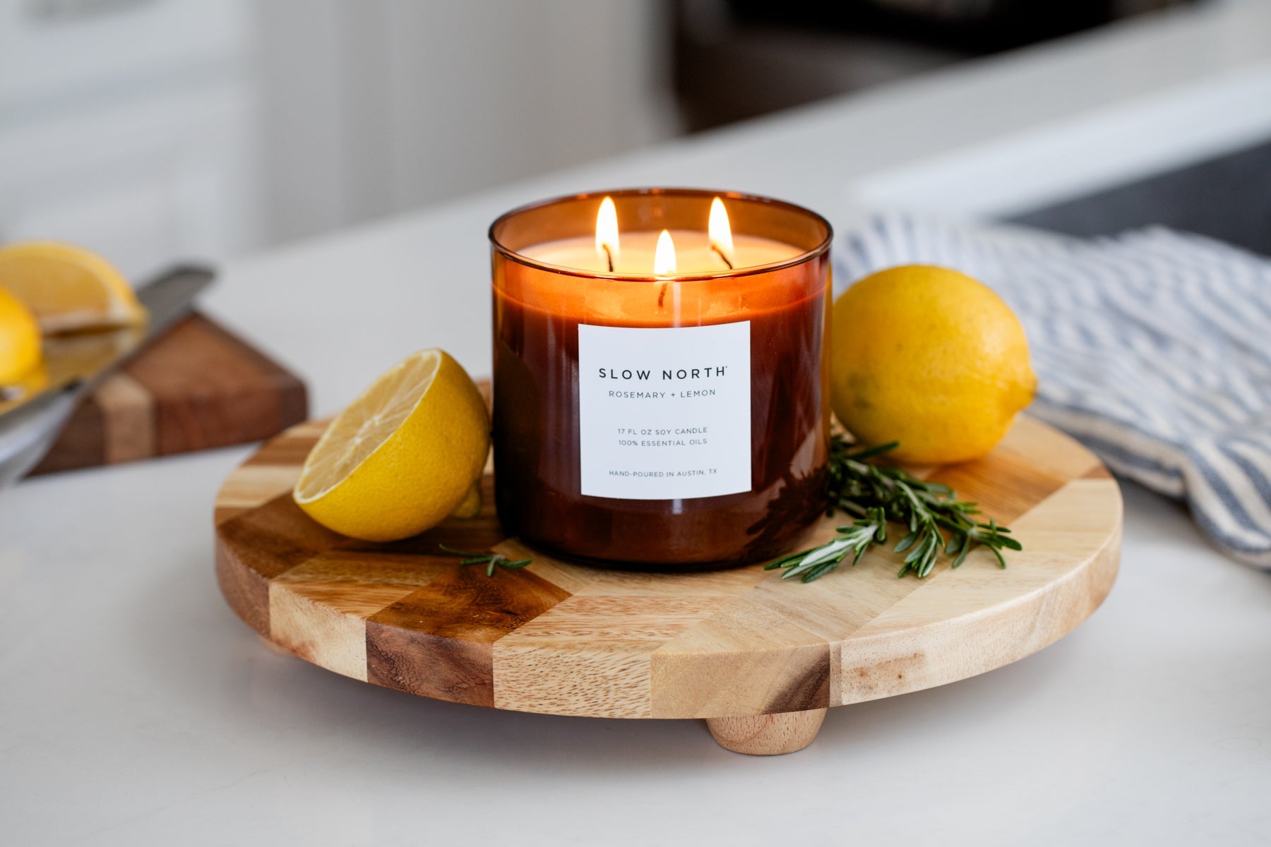 Rosemary + Lemon - Signature 3-Wick Candle